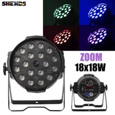SHEHDS LED 18x18W Par Light Zoom RGBWA UV 6in1 Lighting For Club Party Bar DJ