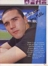 Tommy Miller - Ipswich - Signed Picture - COA (21229)