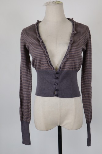 LIU JO MAGLIONE CARDIGAN DONNA Tg M WOMAN CASUAL SWEATER VINTAGE COTONE