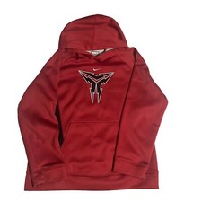 Nike Hoodie Boys Kobe Bryant Red Mamba Logo Therma Fit Sweatshirt Large 14-16