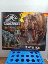 Kid's Jurassic World Studios 12 Days of Socks Shoe Size 7 - 10 no show socks NEW