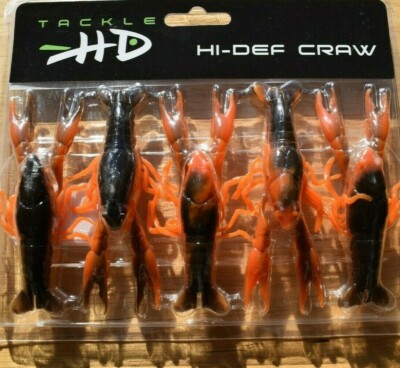 Tackle HD High Def Brown/Orange Craw Crawfish 5-Pack Fishing  Crankbait