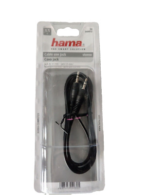 Hama Kabel 3,5mm Klinke auf 3,5mm Klinke 1,5m 122308 AUX Verbindungskabel Stereo