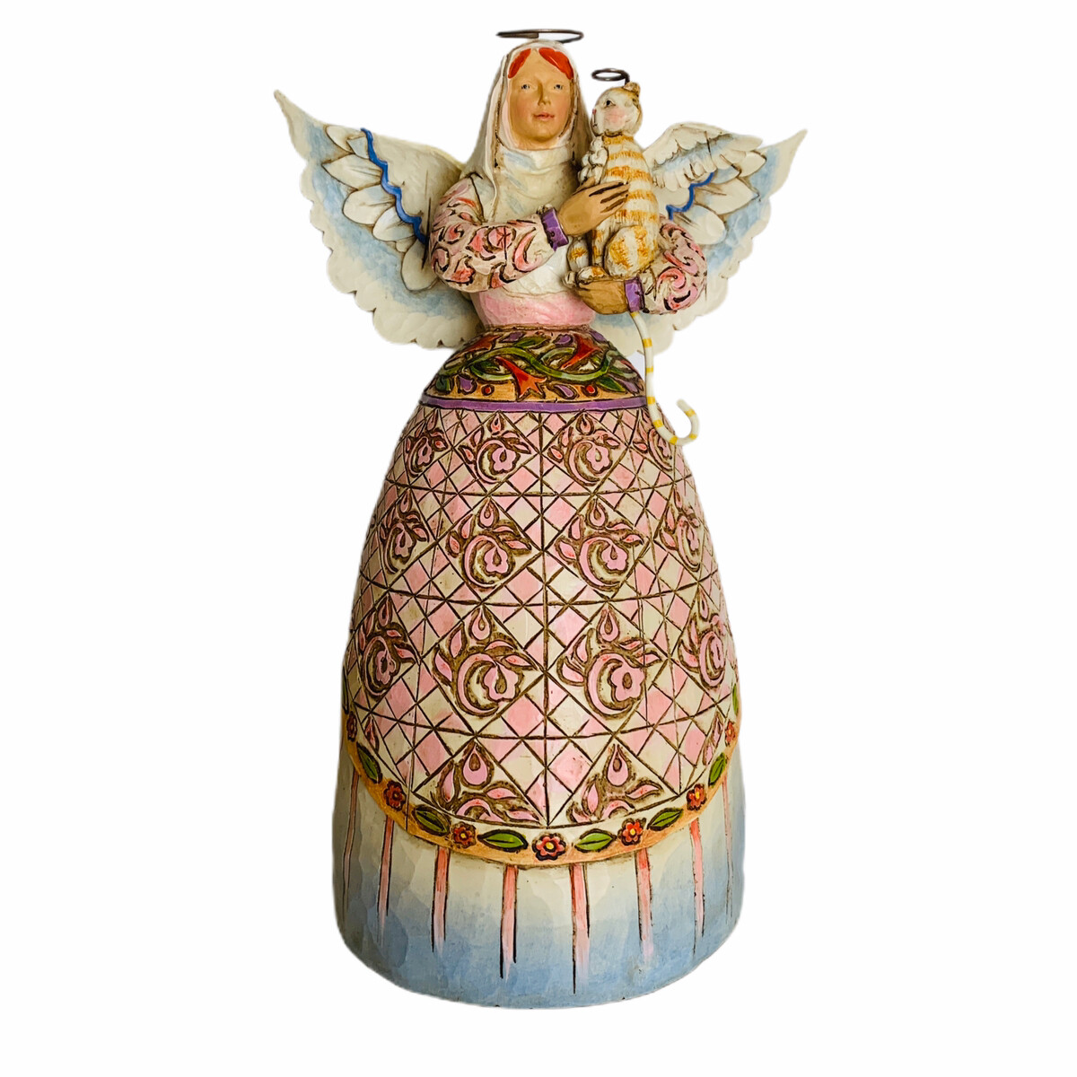 Jim Shore Heartwood Creek Angel with Cat Figurine Eternal