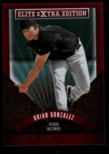 BRIAN GONZALEZ BALTIMORE ORIOLES #132 MINT ROOKIE RC 2014 ELITE EXTRA EDITION SP