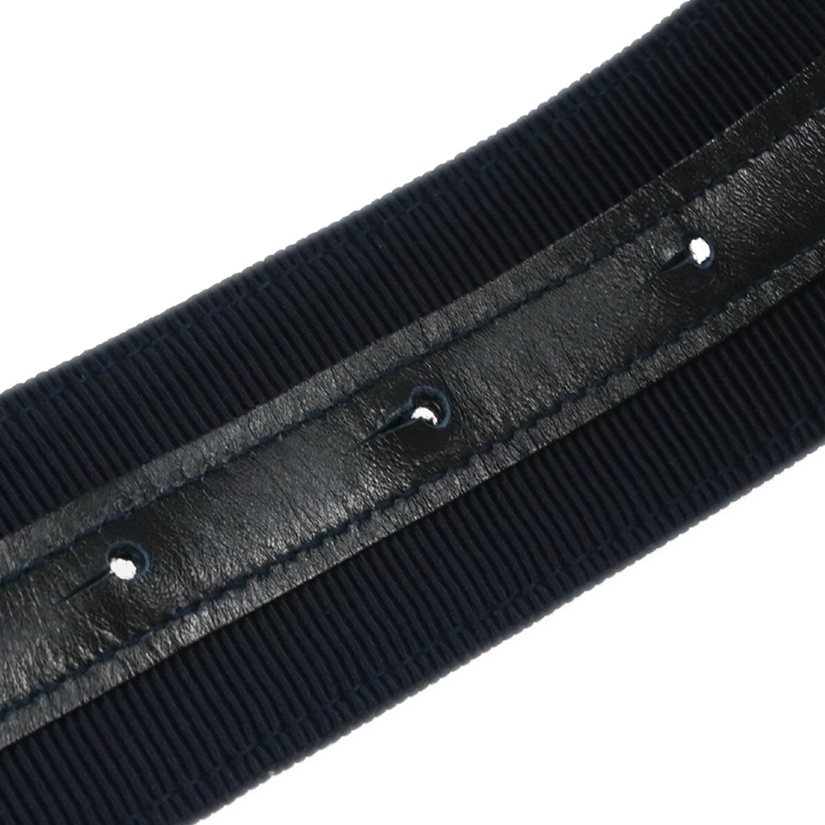 Salvatore Ferragamo Navy Canvas Belt #S 8046 Small Good  display picture 1