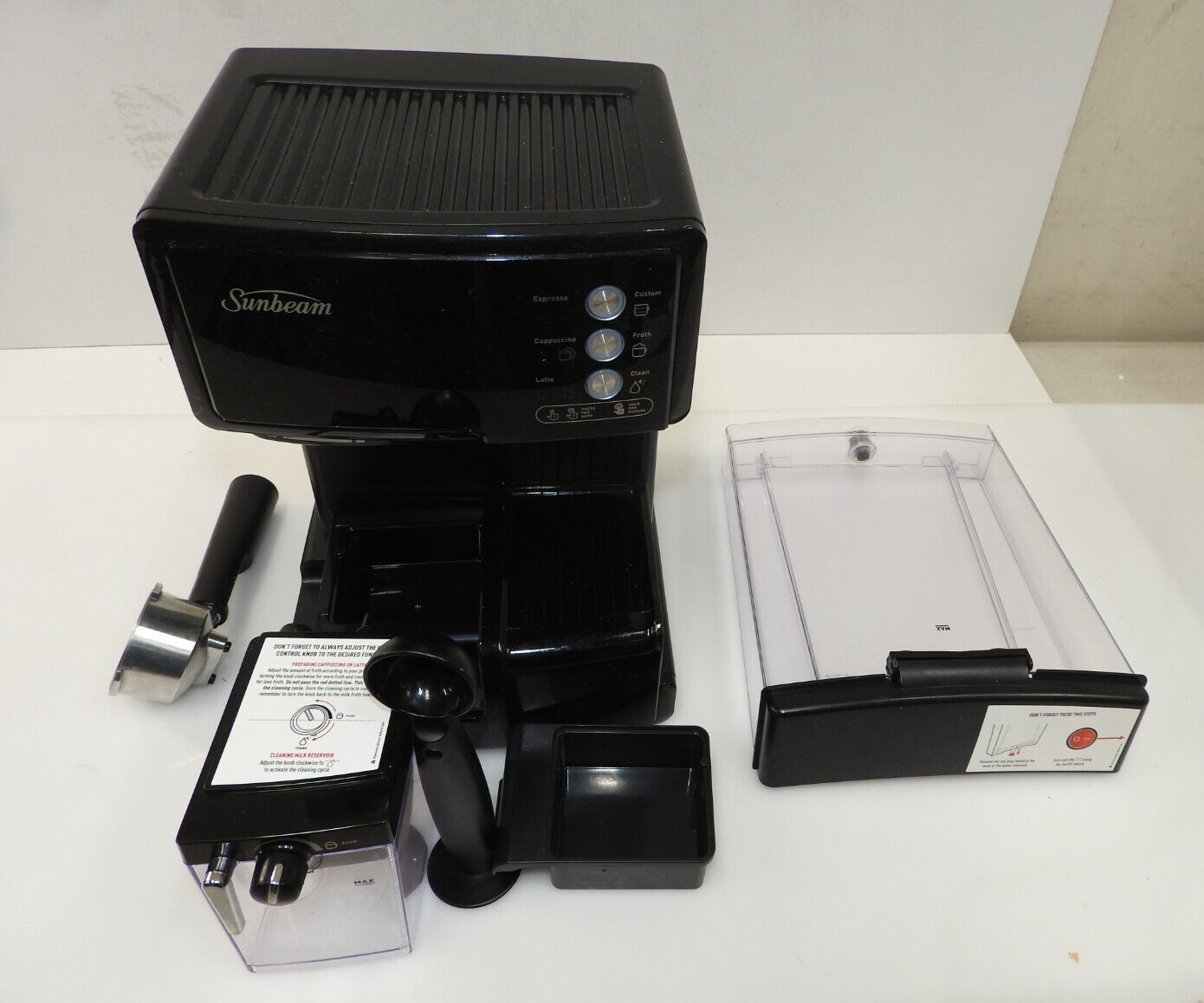 Sunbeam EM5000K Café Barista Manual Coffee Machine Maker Auto Milk