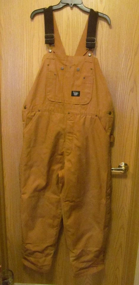 Walls Blizzard Pruf Insulated Bib Overalls Brown Size Large Waist 38/40 - Image 2 of 4
