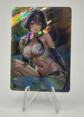 Karte Candace Genshin Impact Sexy ACG Goddess Story Waifu Card Prism Holo Foil