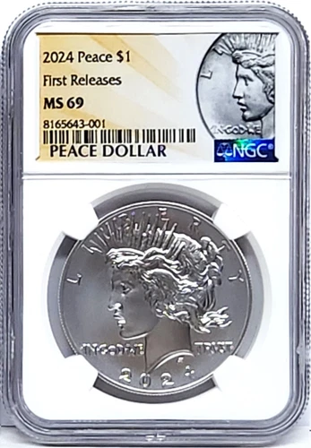 2024 uncirculated peace silver dollar ngc ms 69 first releases