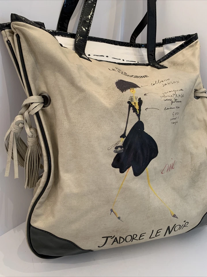 Bolsa de Compras Mad & Le Pandorine "J'Adore Le Noir" Bronzeada e Preta Patente - Imagem 2 de 4