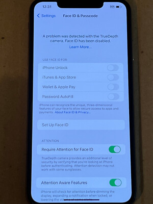 Apple iPhone XS Max - 256GB - Gold (Unlocked) A1921 READ No face