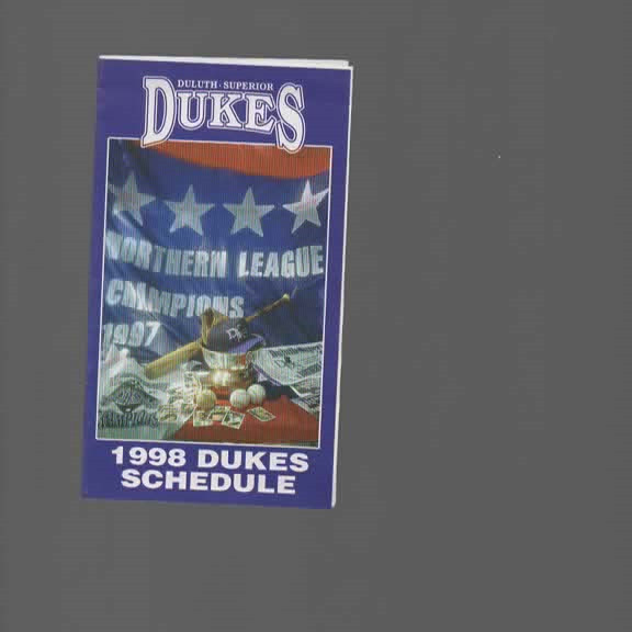 1998 DULUTH-SUPERIOR DUKES POCKET SCHEDULE