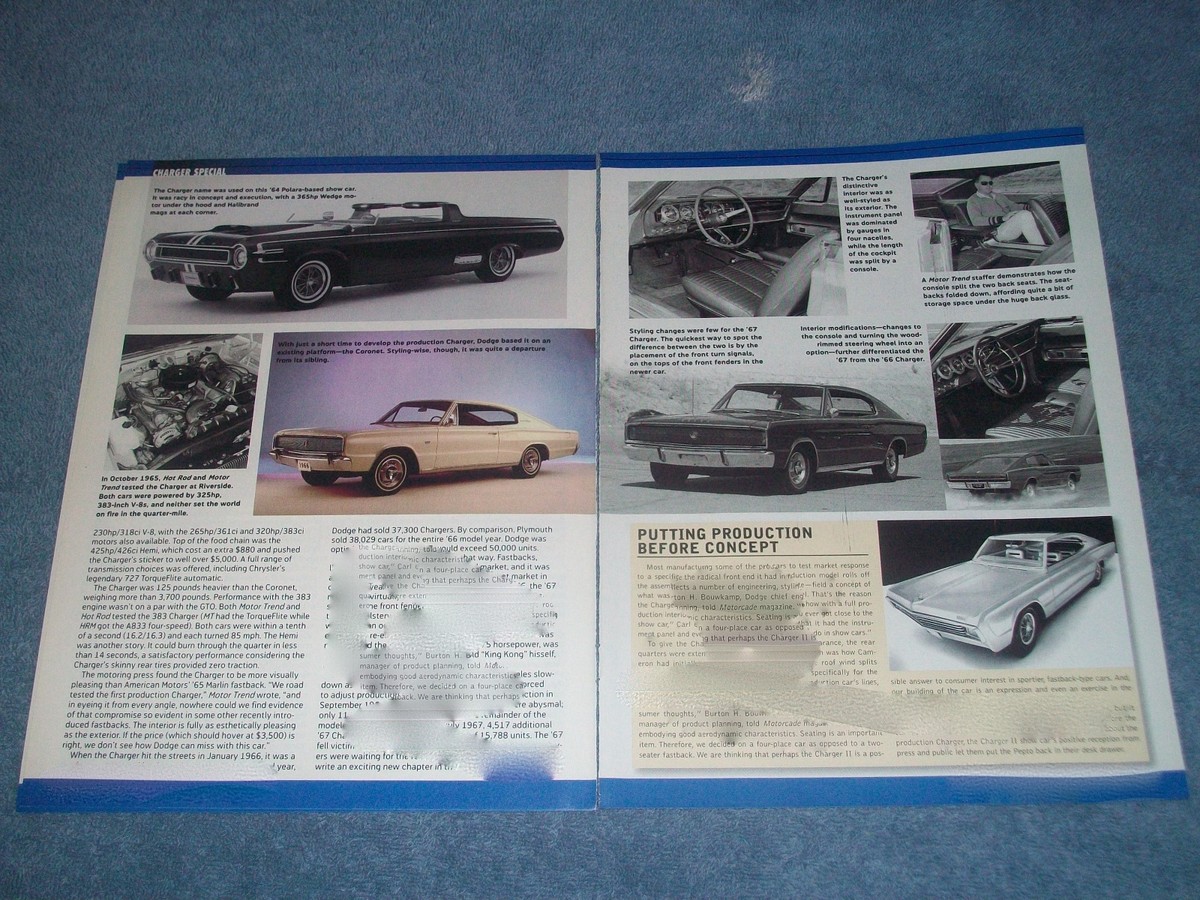 1966 Dodge Charger History Info Article 