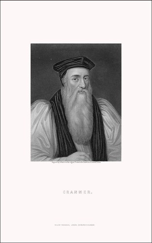 Archbishop of Canterbury THOMAS CRANMER 1835 engraving W Holl sc - Picture 2 of 4