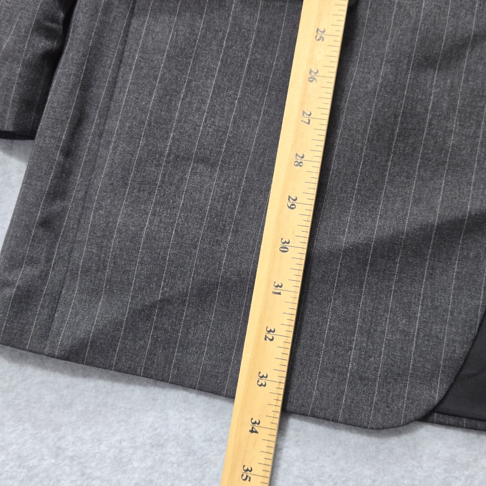 Lauren Ralph Lauren Blazer Mens 46 Long Pinstripe Wool Suit Jacket thumbnail 13