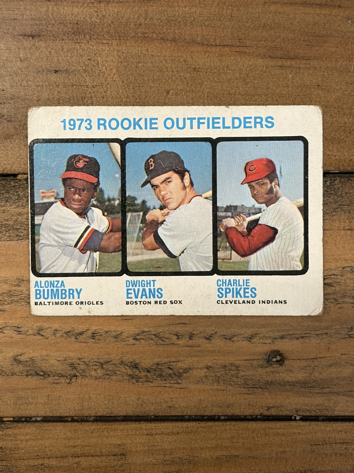 1973 Topps - High Number Dwight Evans, Al Bumbry, Charlie Spikes #614 (RC)