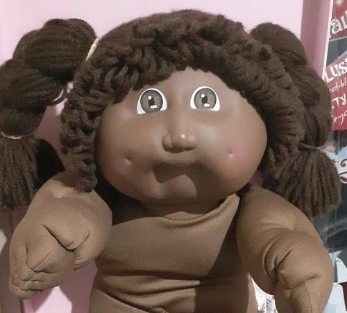 Vintage Cabbage Patch Girl Doll - African American/Black/Braids/Hm2/OK/1985/EC