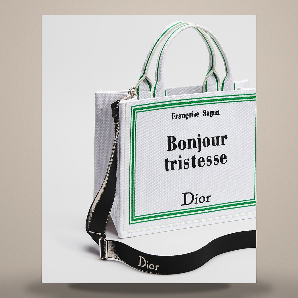 Louis Vuitton Book Tote Strap Bag Medium White, Green, Black 158470346 [U] image 4