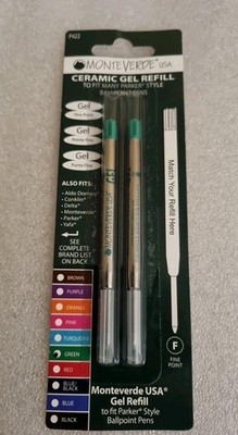 Monteverde P422 Keramik Gel Kugelschreibermine Green, passend für Parker Stifte 