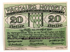1920 Austria Wachau Notgeld 20 Heller Note (NG1478)
