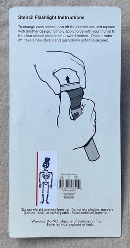 FREE Shipping Hallo Ween Flashlight Kit With Stencils 2005 NIP Trick or Treat - Picture 11 of 16
