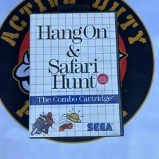 Hang-On / Safari Hunt (Sega Master System) Tested & Working - Complete In Box