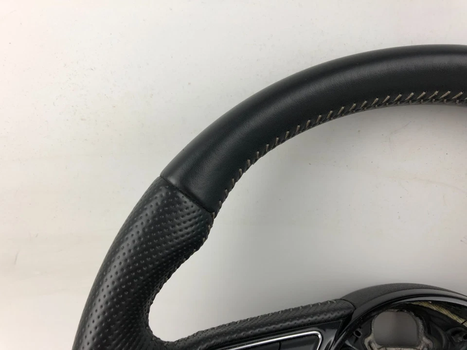 2018 Audi A3 S3 8V S-Line Flat Bottom Multifunction Steering Wheel 8V0419091CM - Image 2 of 4