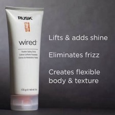    DISCONTINUED   NEW RUSK WIRED CREAM FLEXIBLE HOLD 6 OZ HAIR STYLING CREME
