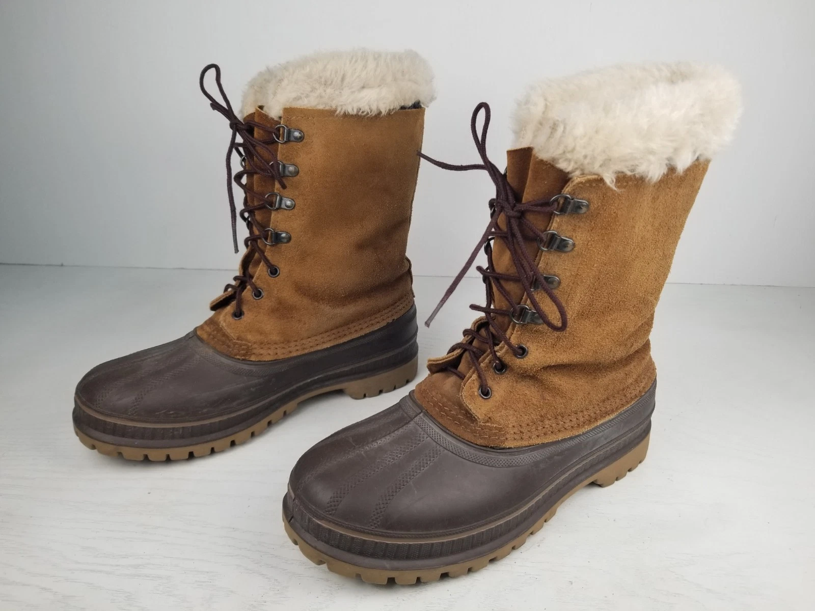 Sorel Snow Boots Kaufman Crusader Winter Lined Vintage USA Made Men’s Size 9?
