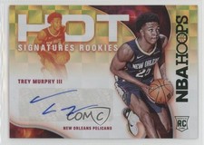 2021-22 Panini NBA Hoops Hot Signatures Rookies Green Trey Murphy III Auto 15wb