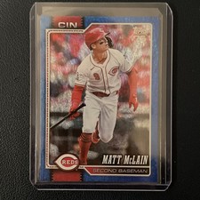 2026 Topps Series 1 Matt McClain Blue Sand Glitter #/150 Cincinnati Reds
