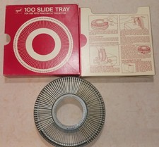 Vintage Slide Tray With Slides