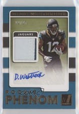 2017 Panini Donruss Rookie Phenom Jersey Prime 2/25 Dede Westbrook Auto nd3