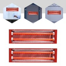 2Pcs 110V Baking Infrared Auto Paint Curing Lamp Dryer Heating Light Spray Booth