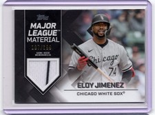 2022 Topps Update Eloy JImenez Major League Materials Pinstripe 187/199