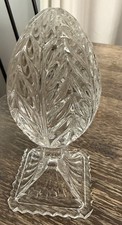 Cut Crystal Egg On Pedestal, Poland