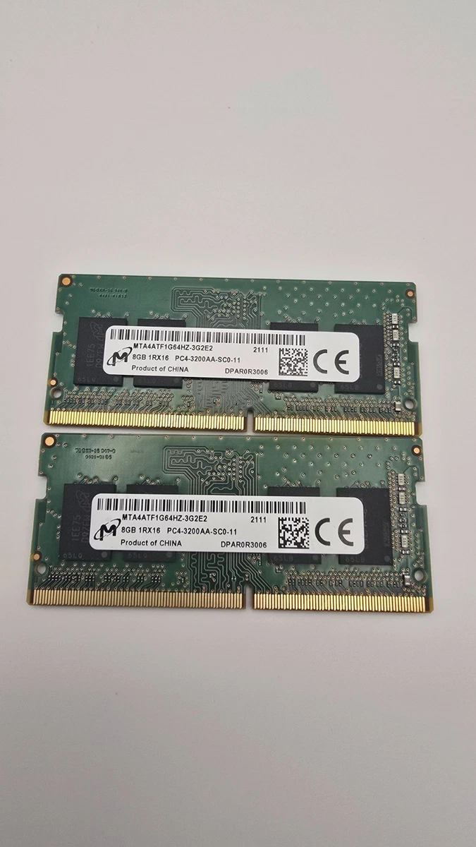 Micron SO-DIMM 8 GB DDR4 SDRAM Memory (RAM) 2 Modules for sale | eBay