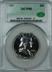 1961 Proof Franklin Half Dollar CACG PR66 Certified Collectible Coin - 3452