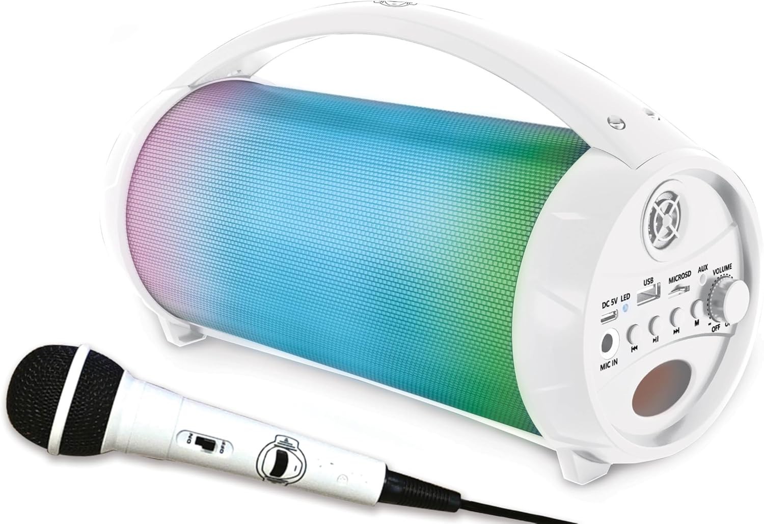 Enceinte Bluetooth Lexibook iParty avec karaoké micro et port USB SD