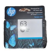 HP 63 Black Original Ink Cartridge - F6U62AN - 06/2027 DeskJet  OfficeJet ENVY