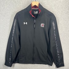 Under Armour South Carolina Gamecocks Jacket Mens M Black Full Zip Camo Trim