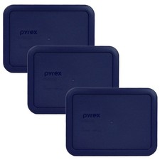 Pyrex 7210-PC 3-Cup Blue Food Storage 3 Cup, 750mL, Dark Blue, Navy