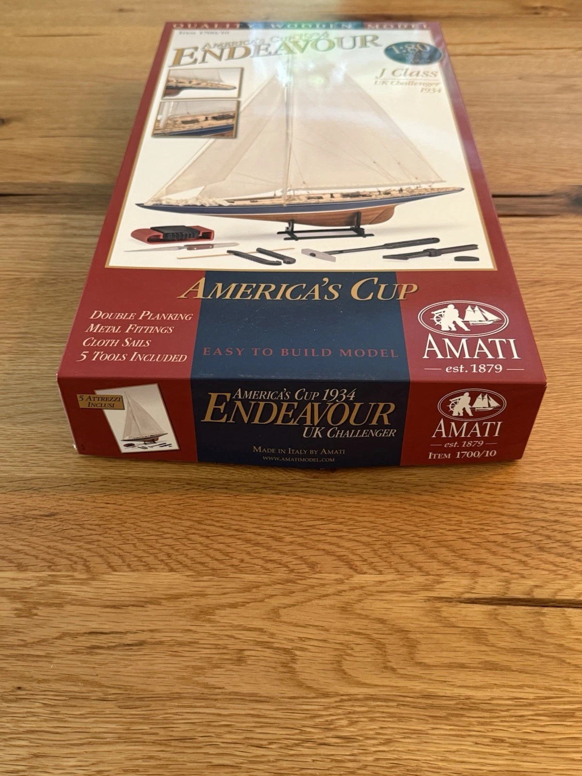 Amati 1700/10 America's Cup 1934 Endeavour Model Kit Scale 1/80 J Class - New 5