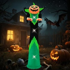 12Ft Halloween Inflatable Decor with LED Lights Outdoor Blow up Decor Inflatable
