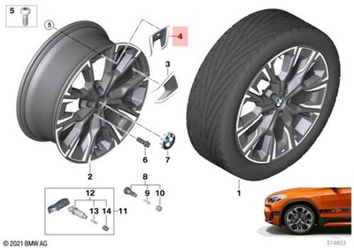 Genuine BMW F39 X2 16d 18d 18dX 18i 20d 20dX 20i 20iX 25dX Insert 2 36105A1E3B0