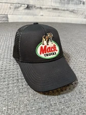 Mack Truck Black Mesh Trucker Patch Cap Hat