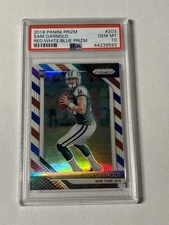 Sam Darnold 2018 Panini Prizm Football  RC Rookie Red White Blue PSA 10