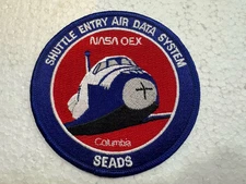 Vintage NASA Space Shuttle Patch- SEADS - Shuttle Entry Air Data Systems 