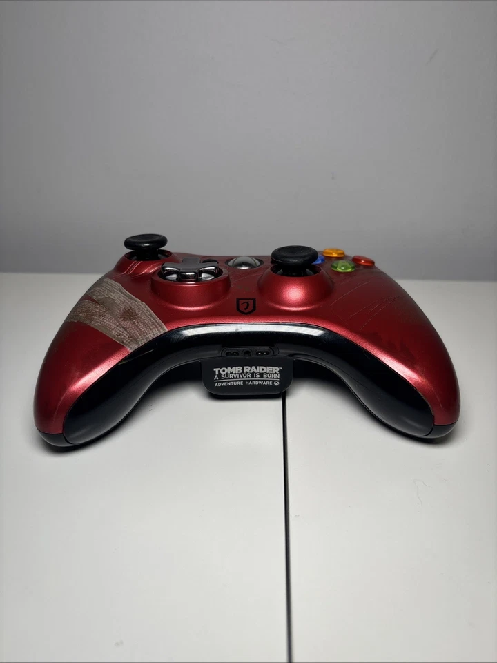Rare Xbox 360 Controller Tomb Raider Red - Fully tested, Works Great - Image 4 of 4